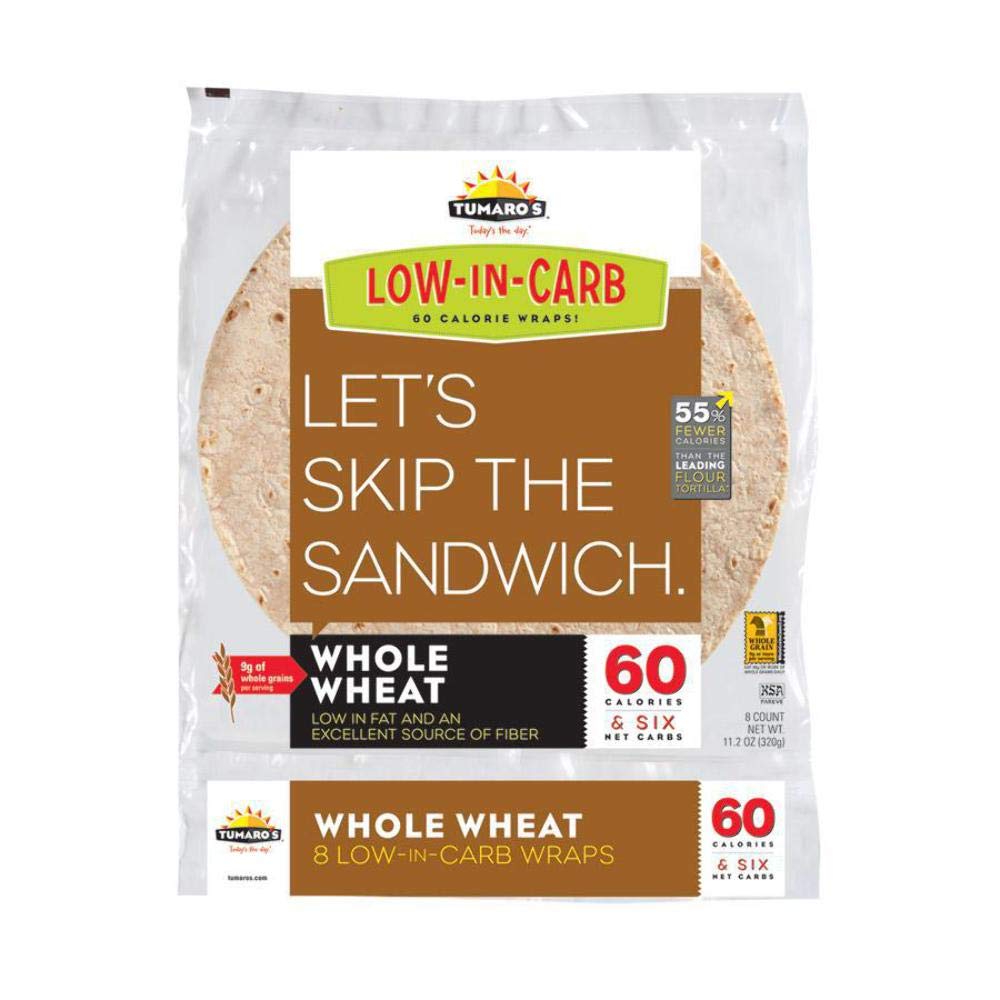 TUMAROS Whole Wheat, 8 Count (Pack of 6)