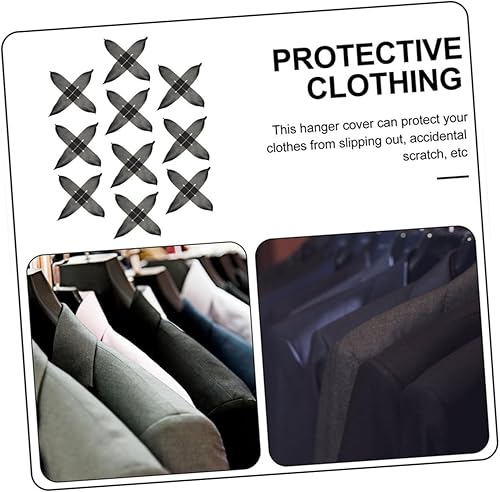 Miniatura 9 de TIDTALEO Juego de 20 perchas antideslizantes con cubierta de espuma para ropa, color negro