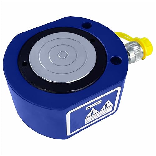 MKFAHIF Gato hidráulico delgado RMC-20 Cilindro hidráulico, tonelaje de 20T viaje de trabajo de 0.433in