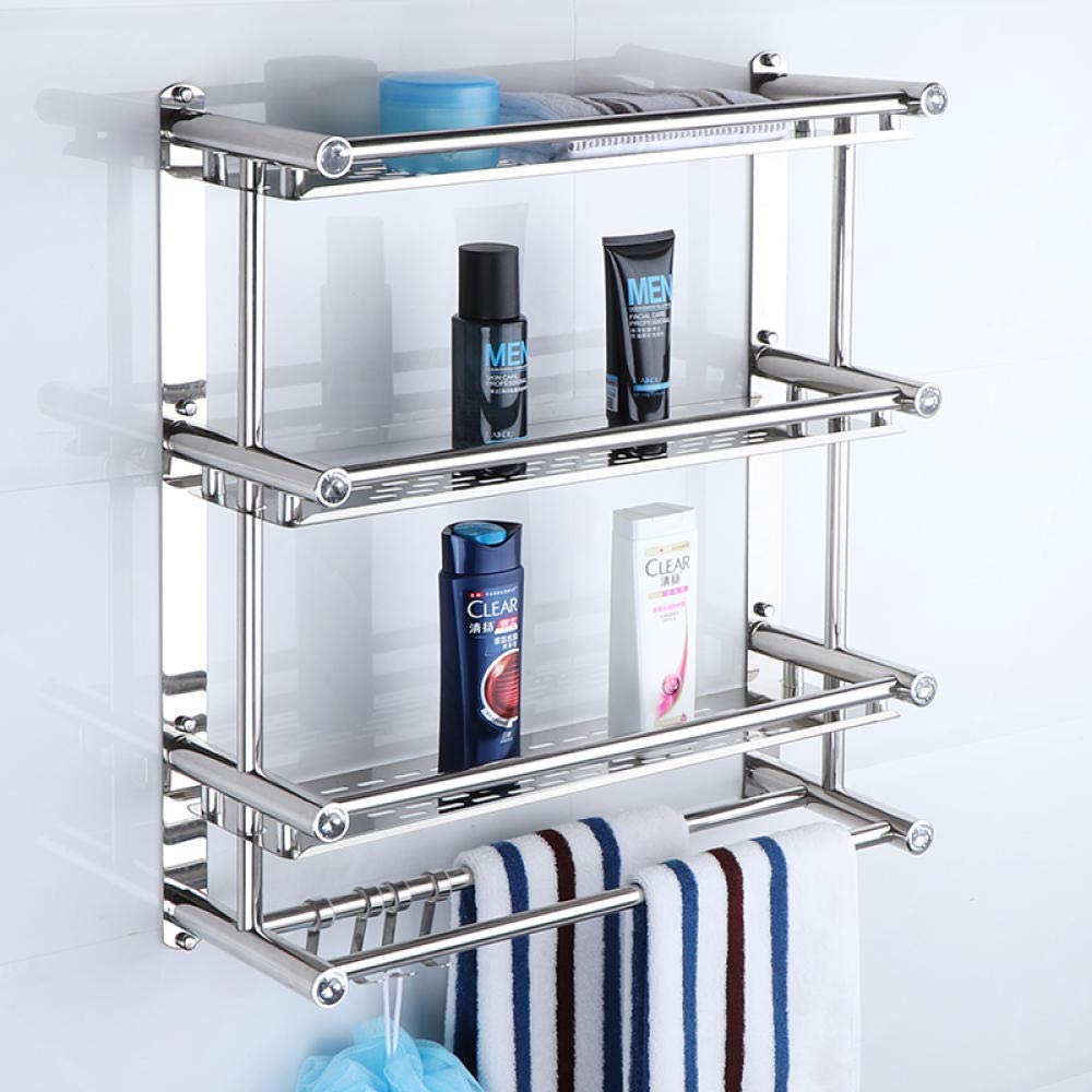Amazon.com: Towel Rails Chrome Wall Mounted Towel Holder for Bathroom  Kitchen Bar,Towel Rack Bath Bar Hotel Office Towel Stands Towel Shelf  -C-40CM (G) : Everything Else