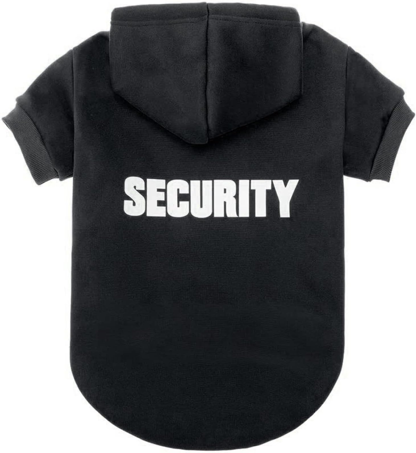 BINGPET Security Dog Hoodies Puppy Sweater Cold Weather Dog Coats Soft Brushed Fleece Pet Clothes Hooded Sweatshirt for Dog Cat
