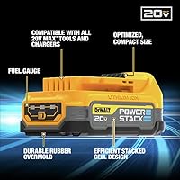 Vista 7 de DEWALT Paquete de 2 baterías de iones de litio POWERSTACK de 20 V MAX (DCBP034-2)