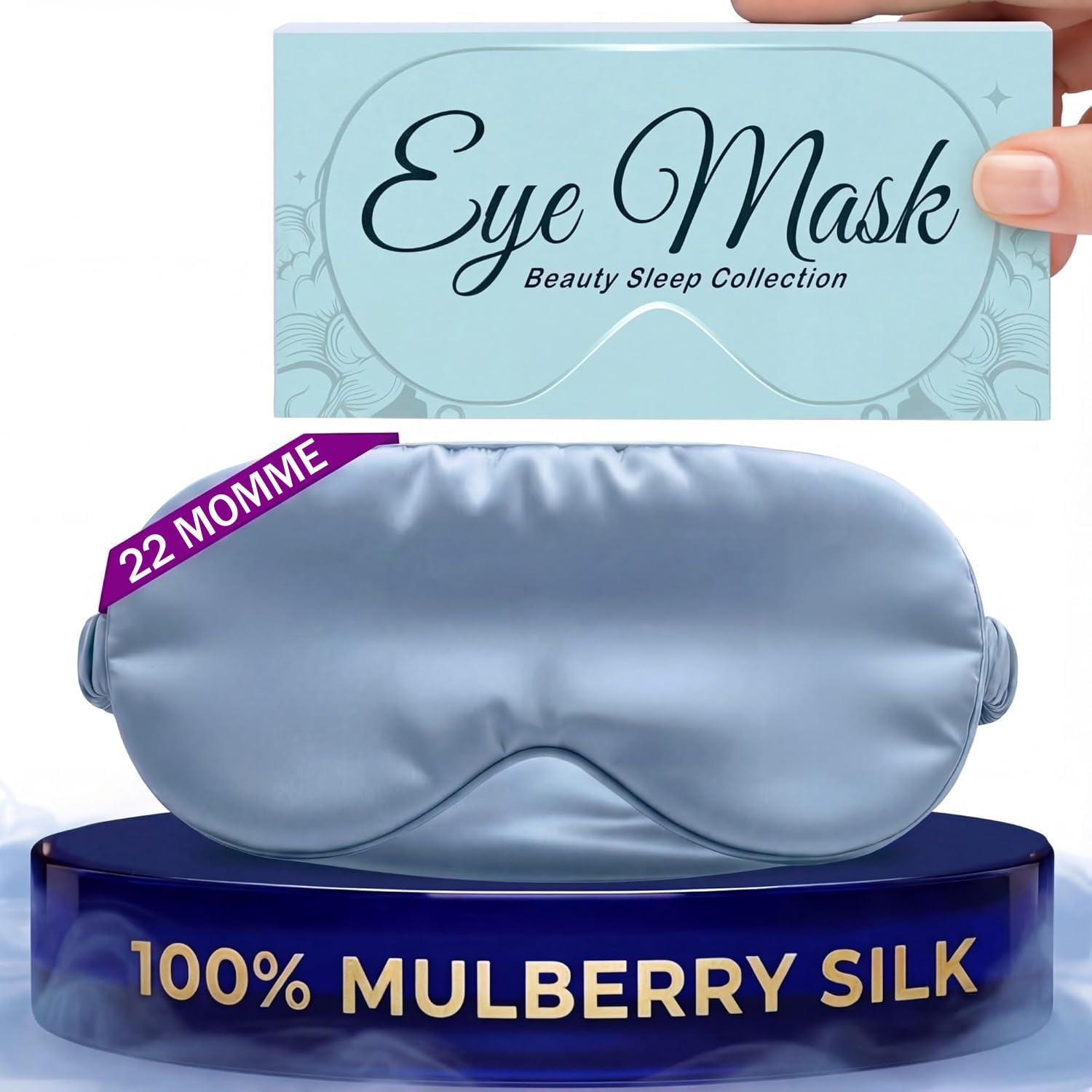 SLEEP SANCTUARY 100% Pure Mulberry Silk Sleep Mask