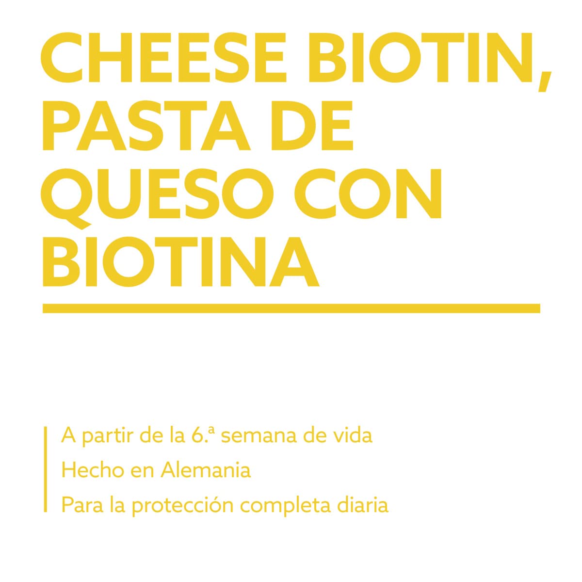 GimCat Cheese Biotin, pasta de queso con biotina - Con queso aromático, zinc y aceite de linaza para pelaje, piel y garras - 1 tubo (1 x 200 g)
