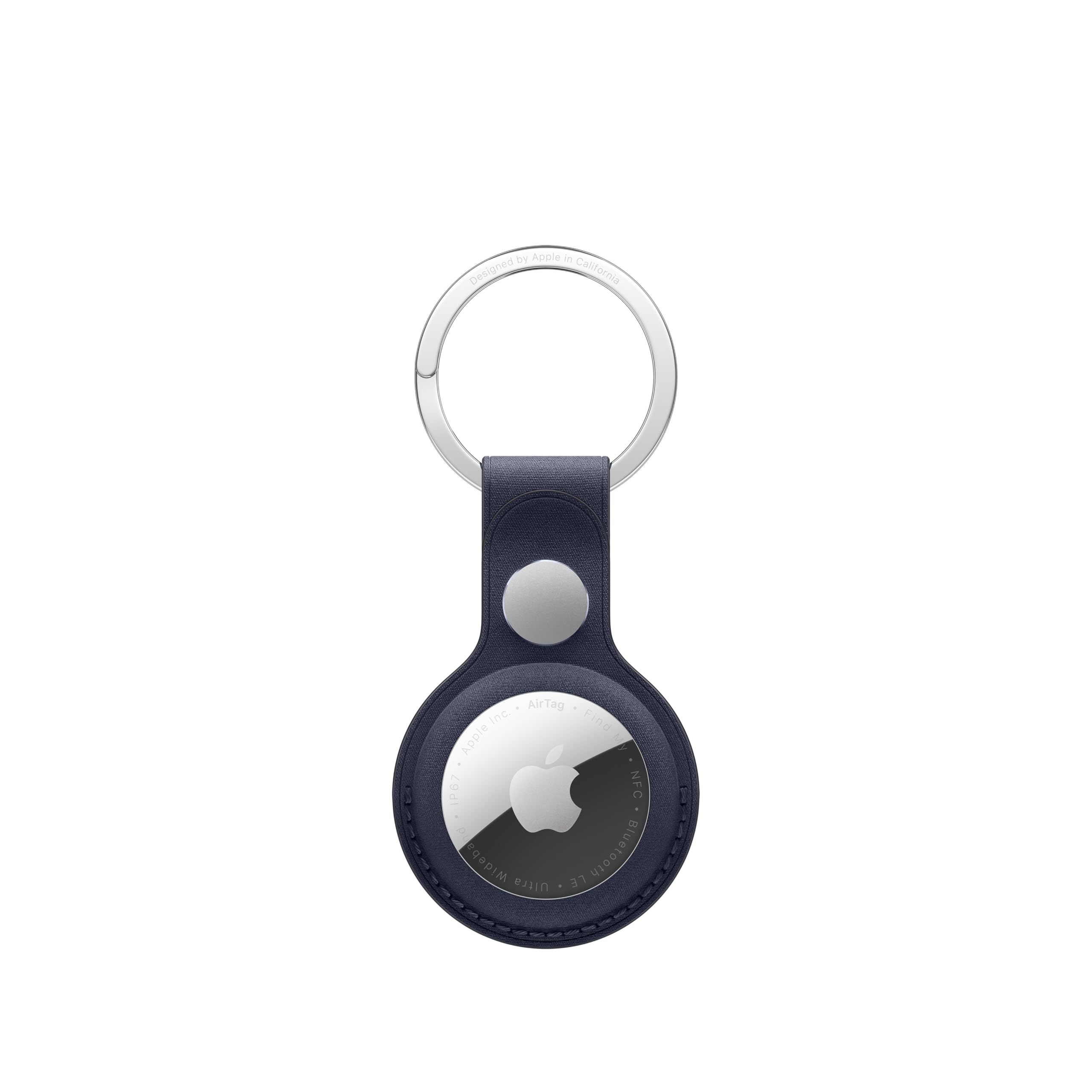 Apple AirTag FineWoven Key Ring - Navy ​​​​​​​