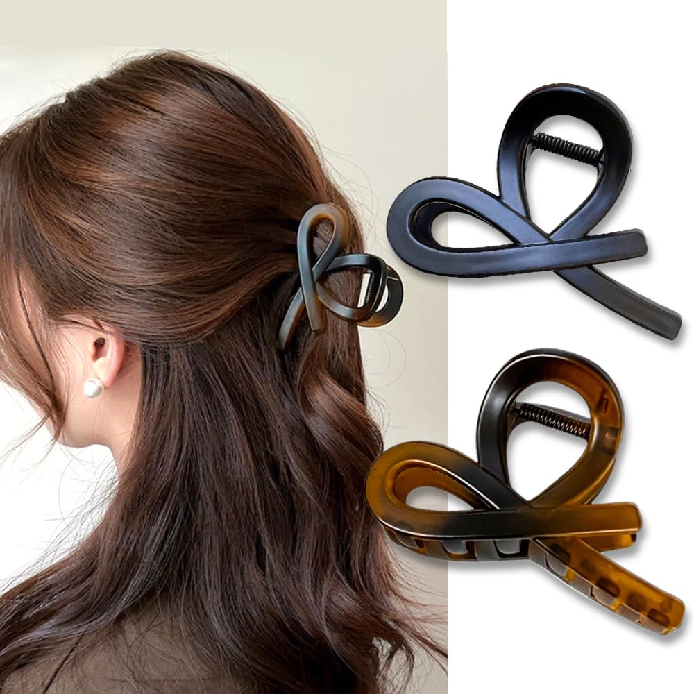 ヘアクリップ しっかりとまる 2個セット 小さめ ヘアアクセサリー 大人向け 可愛い バンスクリップ 軽い 強力 髪留め 髪飾り 韓国風 おしゃれ 大人 hair clip バレッタ 優雅 エレガント 日常 お風呂 プレゼント (ゆめペア ピン)