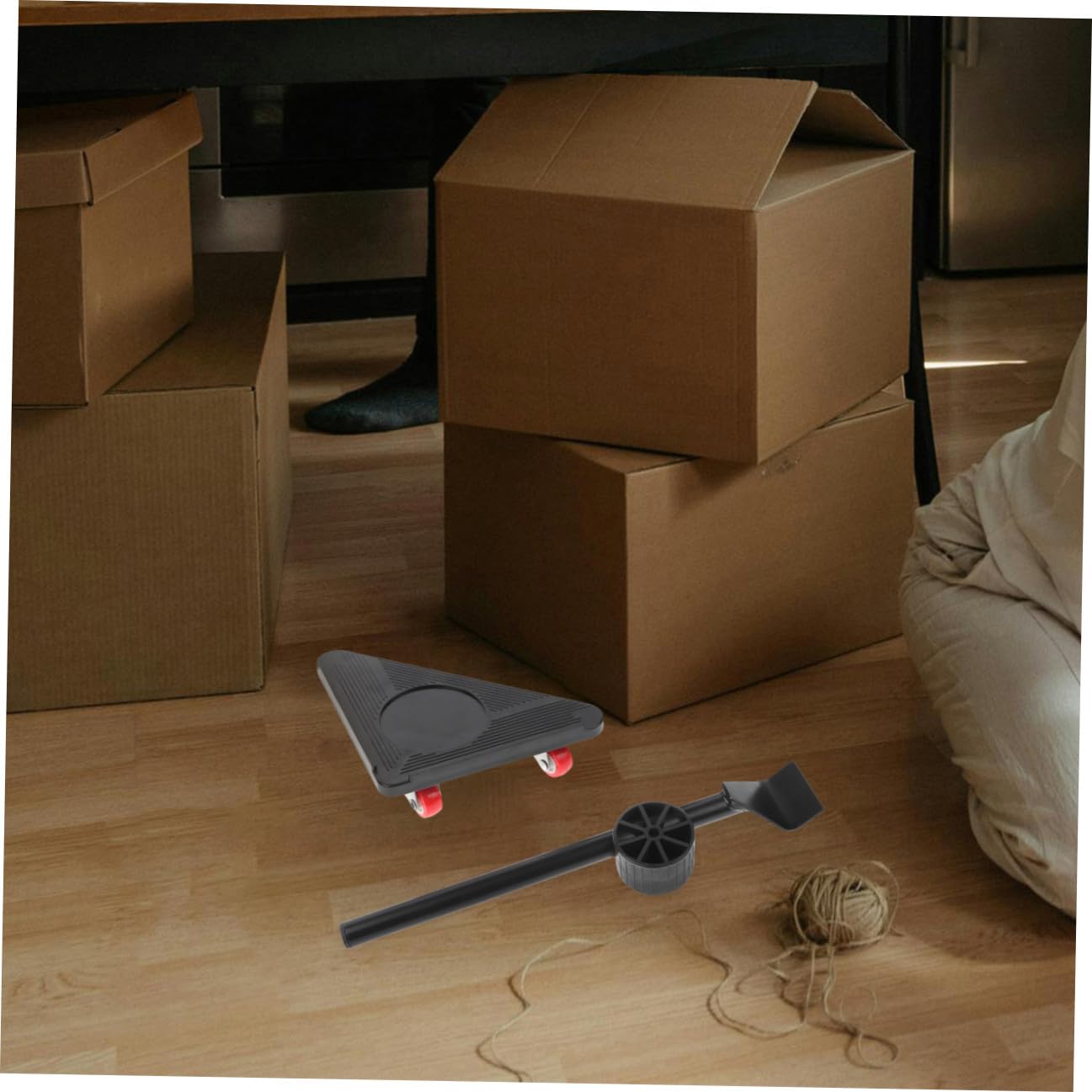 Carrelli Mobili Triangolari con Ruote Girevoli in Metallo Antiscivolo per Spostare Mobili Pesanti e Elettrodomestici Kit Sollevatore e Rialzo per Trasporto Efficiente in Casa e
