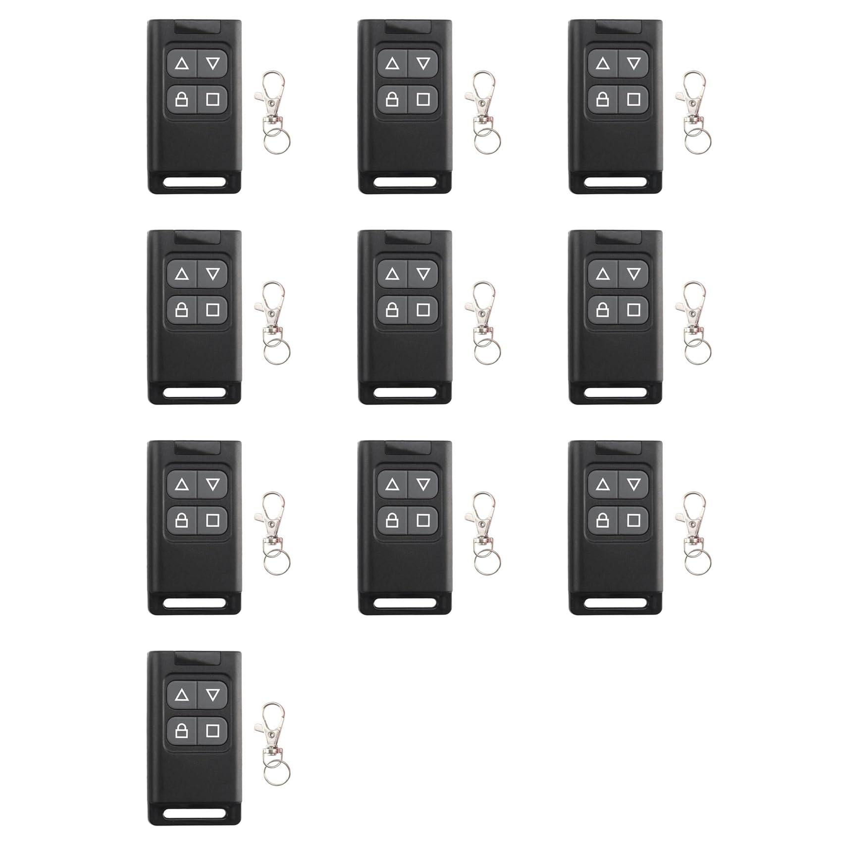 Jnchdghwa As Shown 10X Wireless 433Mhz Auto Copy Remote Control Electric Garage Door Opener Controller Duplicator Clone Transmitter