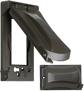 2 Set Hubbell-Bell MX1050Z Single-Gang Vertical/Horizontal Weatherproof Universal Flip Cover, Bronze