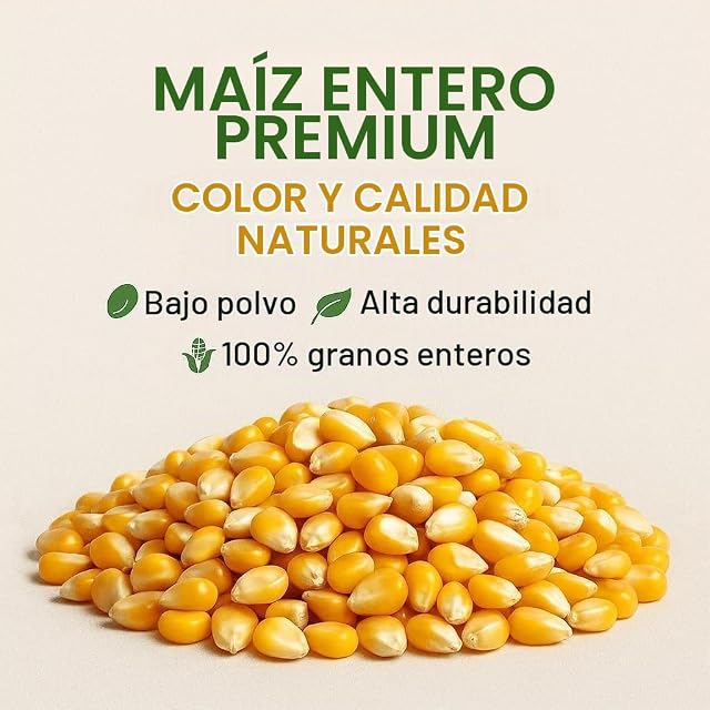 Foto 2 de 7 de GiDeli Maíz Amarillo Entero 5 kg - Grano seco - Pienso gallinas y Palomas