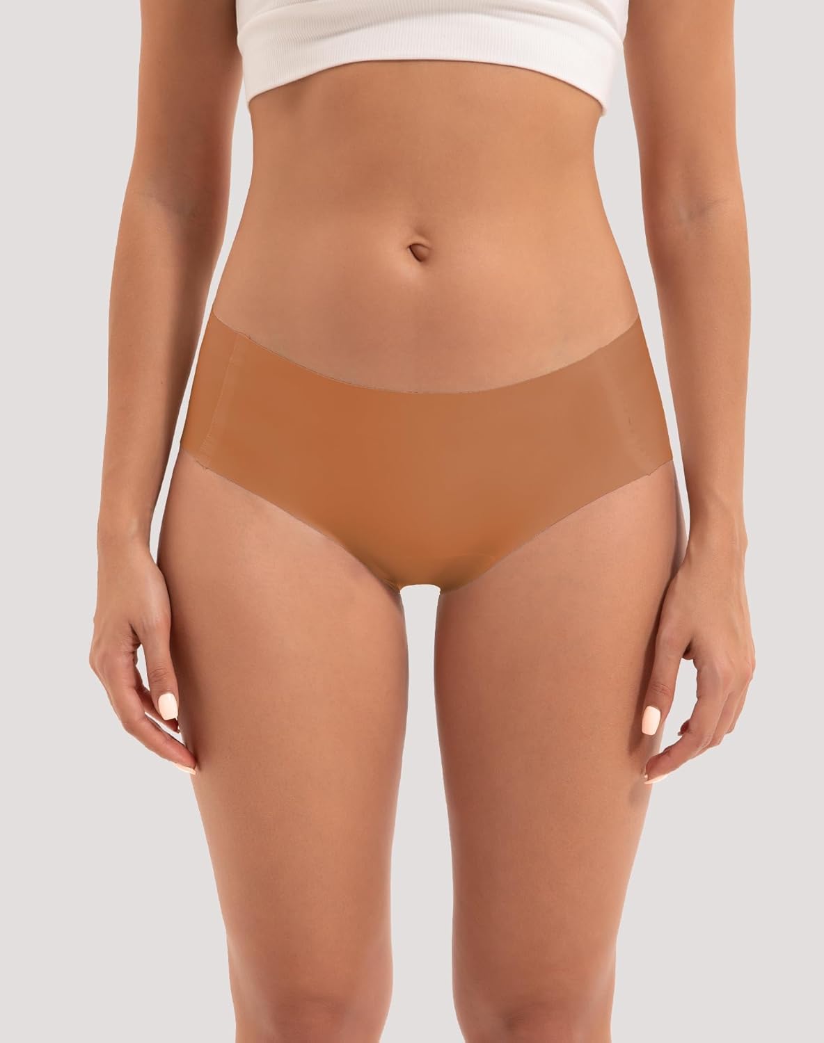 INNERSY Women's Seamless Hipster Underwear Soft No Show Invisible Stretch Panties 4-Pack - Image 2