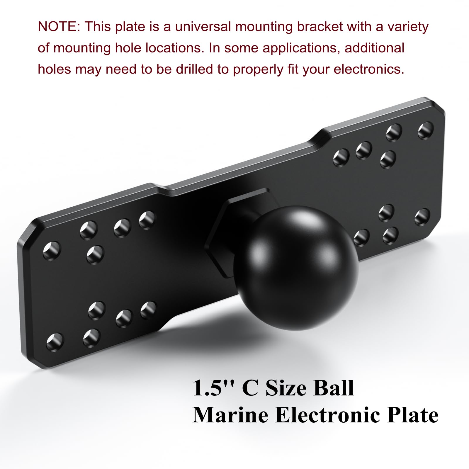 Strg 3,8 Cm Kugelhalterung Mit Platte - Universelle Basis Für Fischfinder & Geräte