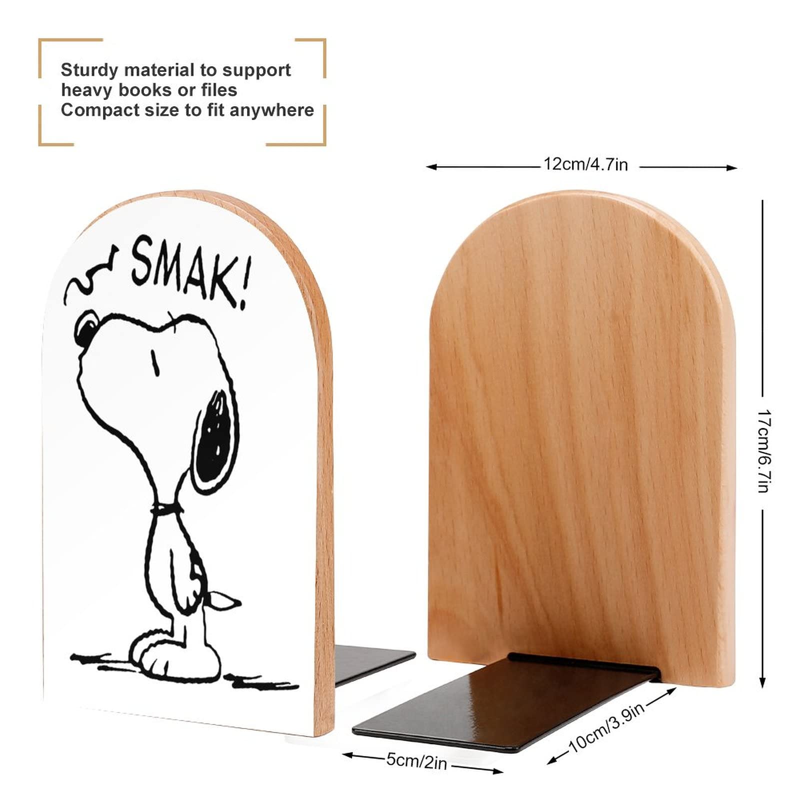 Amazon | ピーナッツ スヌーピー ブックエンド 図書館 本棚 本仕切り 2