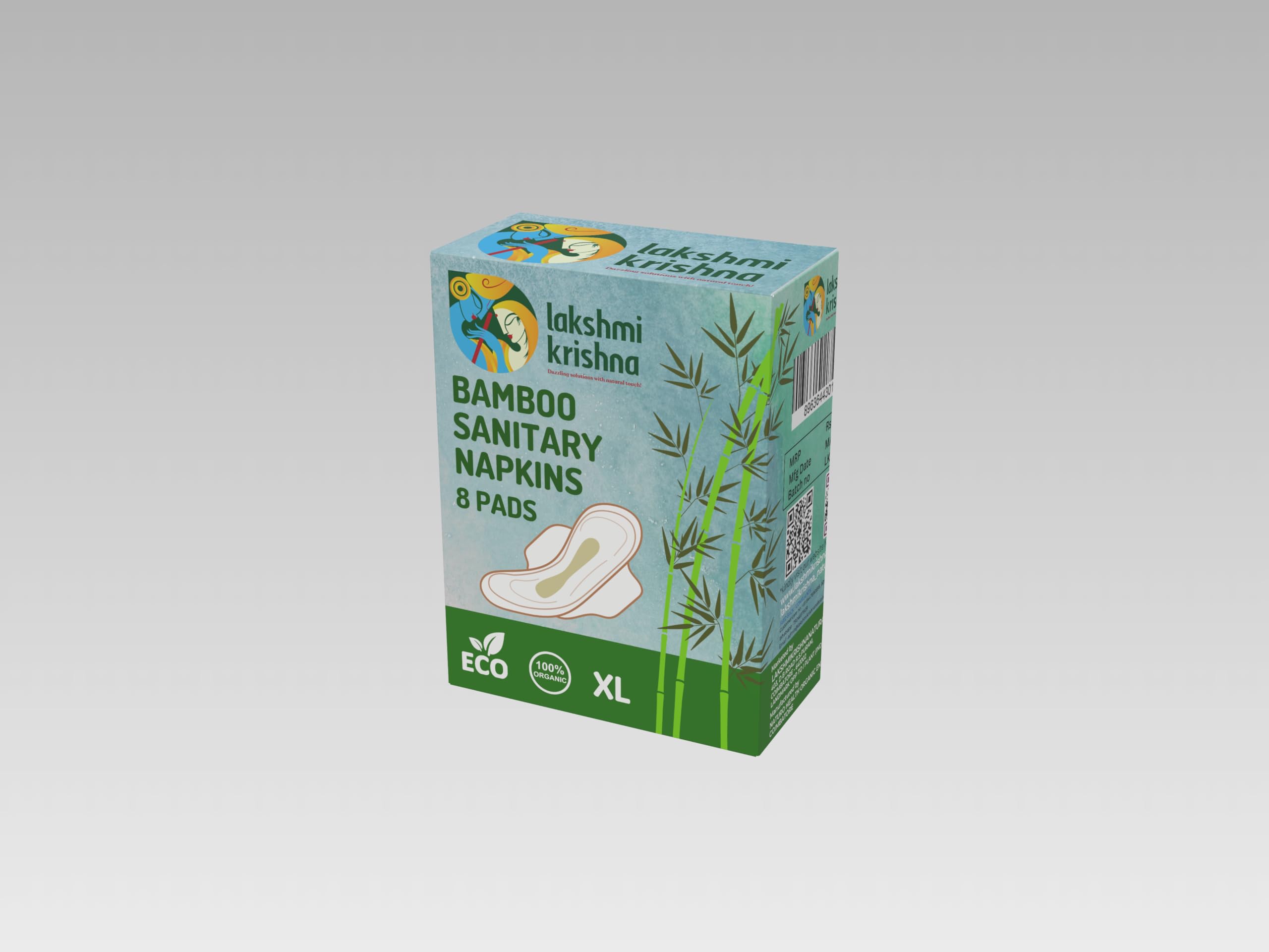 Lakshmi Krishna Natural Bamboo sanitary napkin XL, 8 pieces, Bio-degradable||Ultimate Comfort and Protection for Heavy Flow Days|| (B0BQ2ZHMH9) Amazon Price History, Amazon Price Tracker