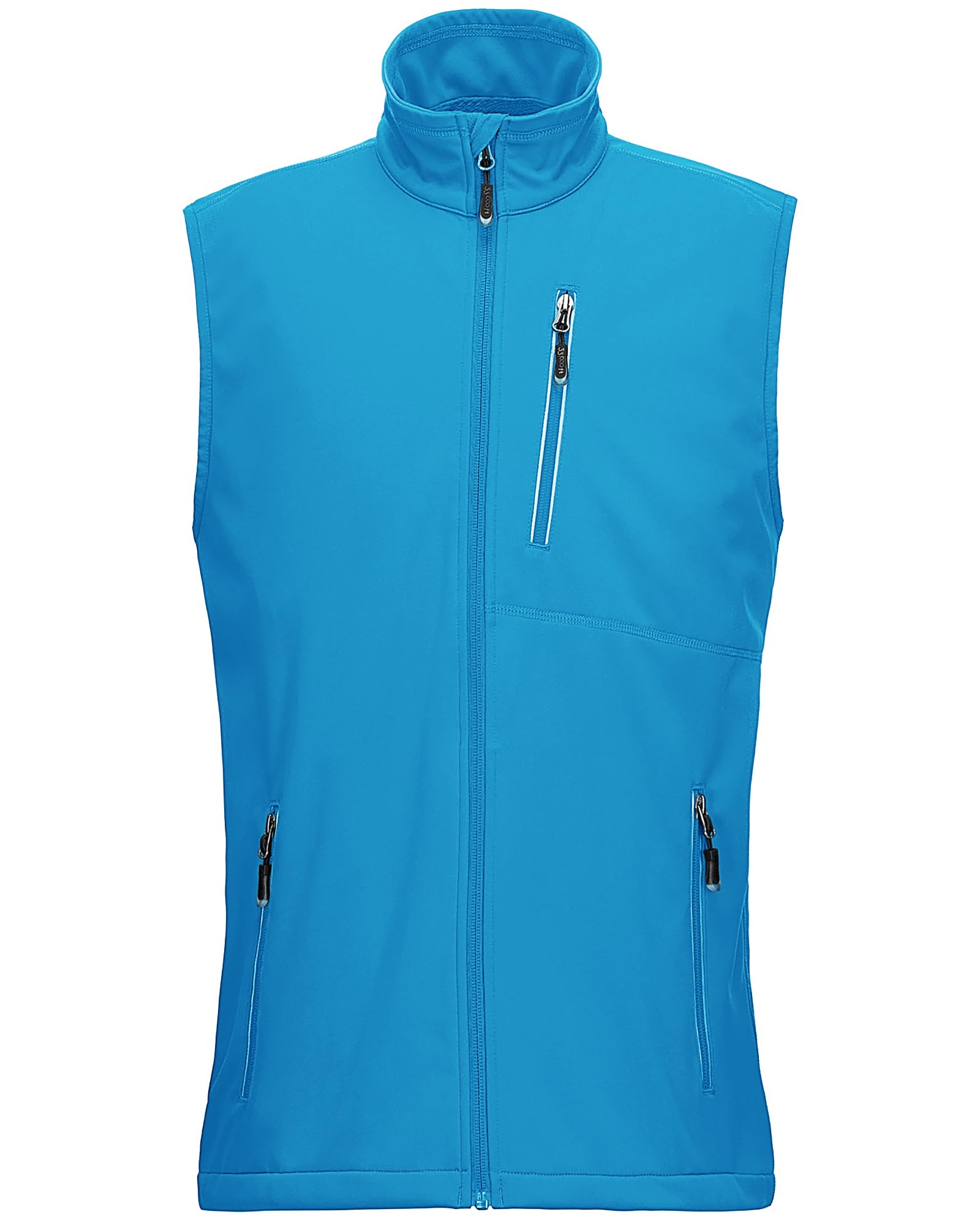 Chaleco ligero softshell impermeable a prueba de viento transpirable sin mangas para hombre 33,000ft