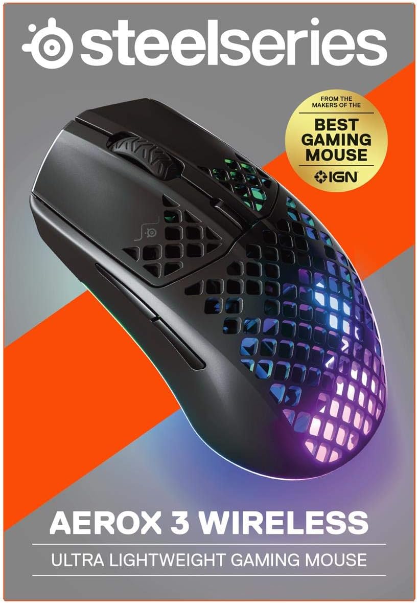 SteelSeries Aerox 3 Wireless Gaming Mouse Box