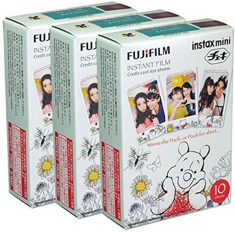 Fujifilm Instax Mini Pooh 30 Film for Fuji 7s 8 25 50s 90 300 Instant Camera, Share SP-1