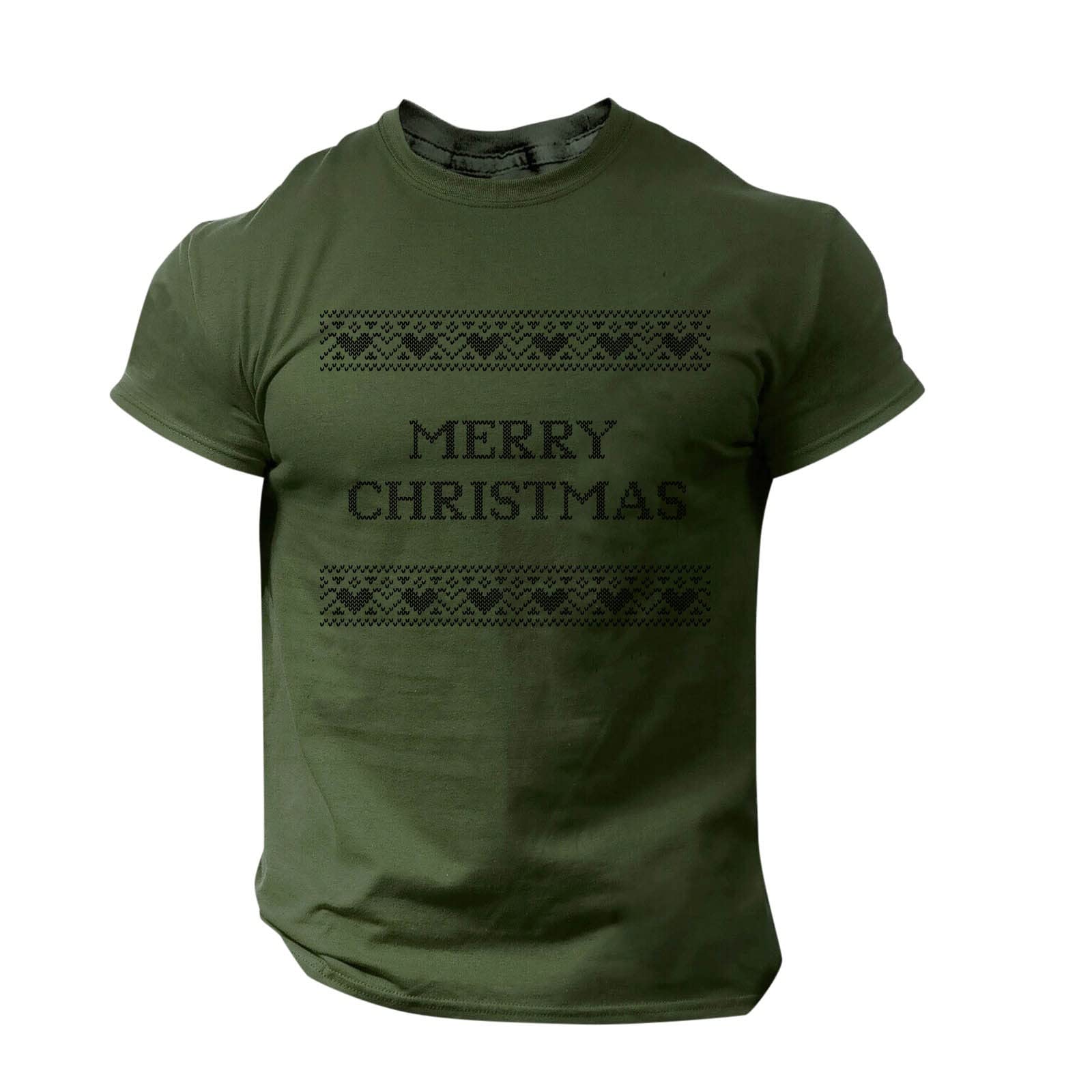 Weihnachts-T-Shirt Für Herren, Lustiges Weihnachts-T-Shirt Mit Weihnachtsmann-Motiv, 100 % Baumwolle, Sportlich, Klassisch, Kurzärmlig, Bequemes T-Shirt, Sommer, Frühling, Designer-Mode 2026 - €25.99