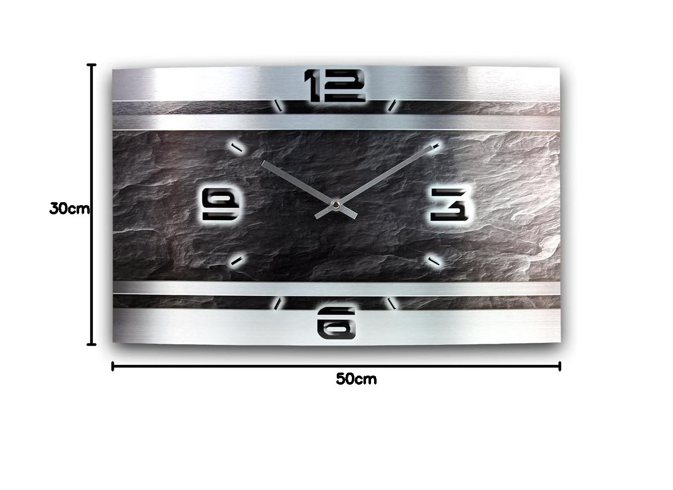 Wandklok SUMMIT BLACK MODERN DESIGN