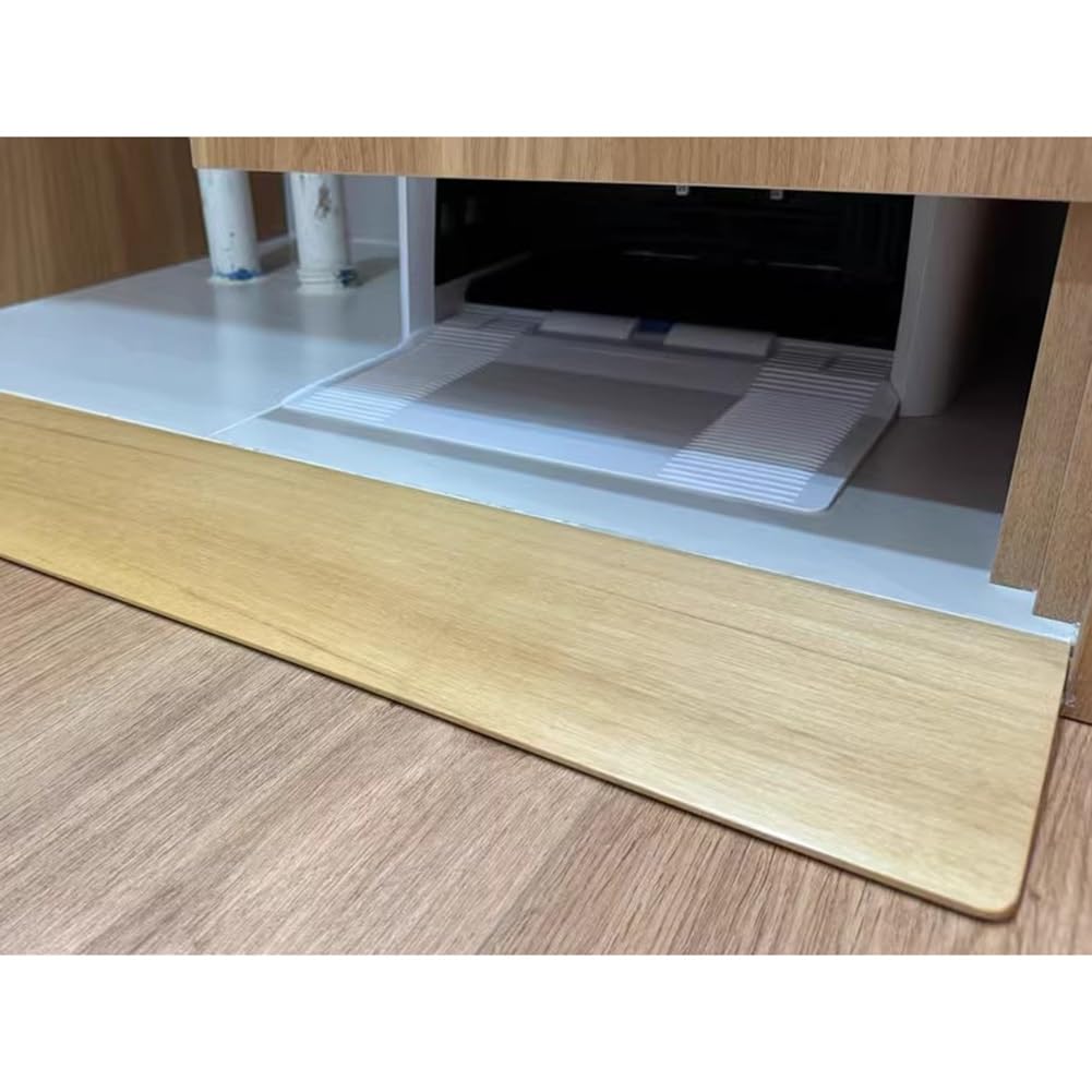 1 rampa de umbral de madera para barredoras robóticas, rampa de entrada de movilidad para puertas, aceras y escalones (50 x 18 x 3,5 cm), solución de transición fácil