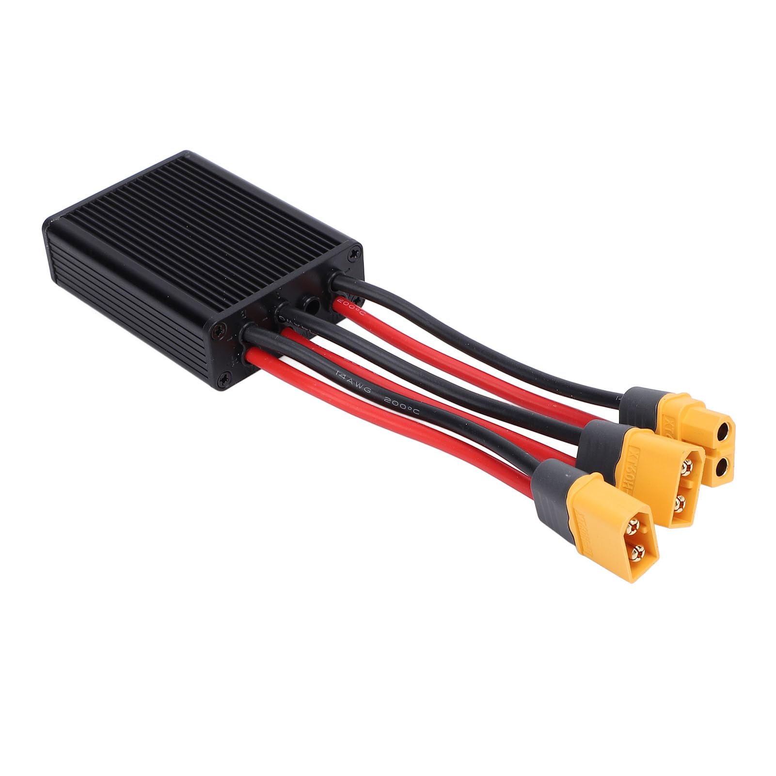 POENVFPO Dual-Battery-Pack-Switch-Balancer, Verbesserte Leistung mit X T 60-Schnittstelle für 20–80 V-Batterien, Doppel-Batterie-Parallelmodul-Adapter-Entladekonverter