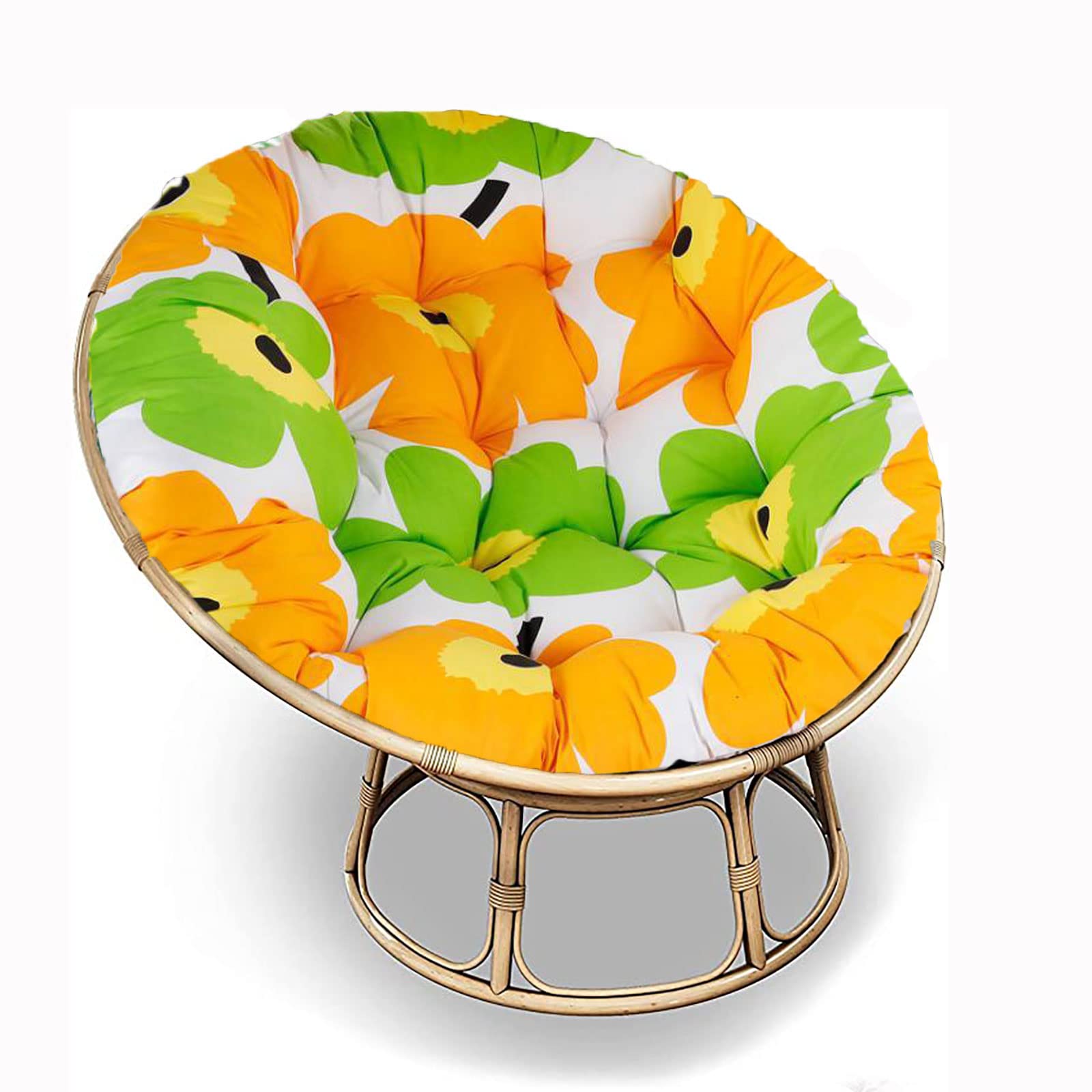 Srhwbf Papasan Chair Cushion Outdoor Round Hanging Egg Swing