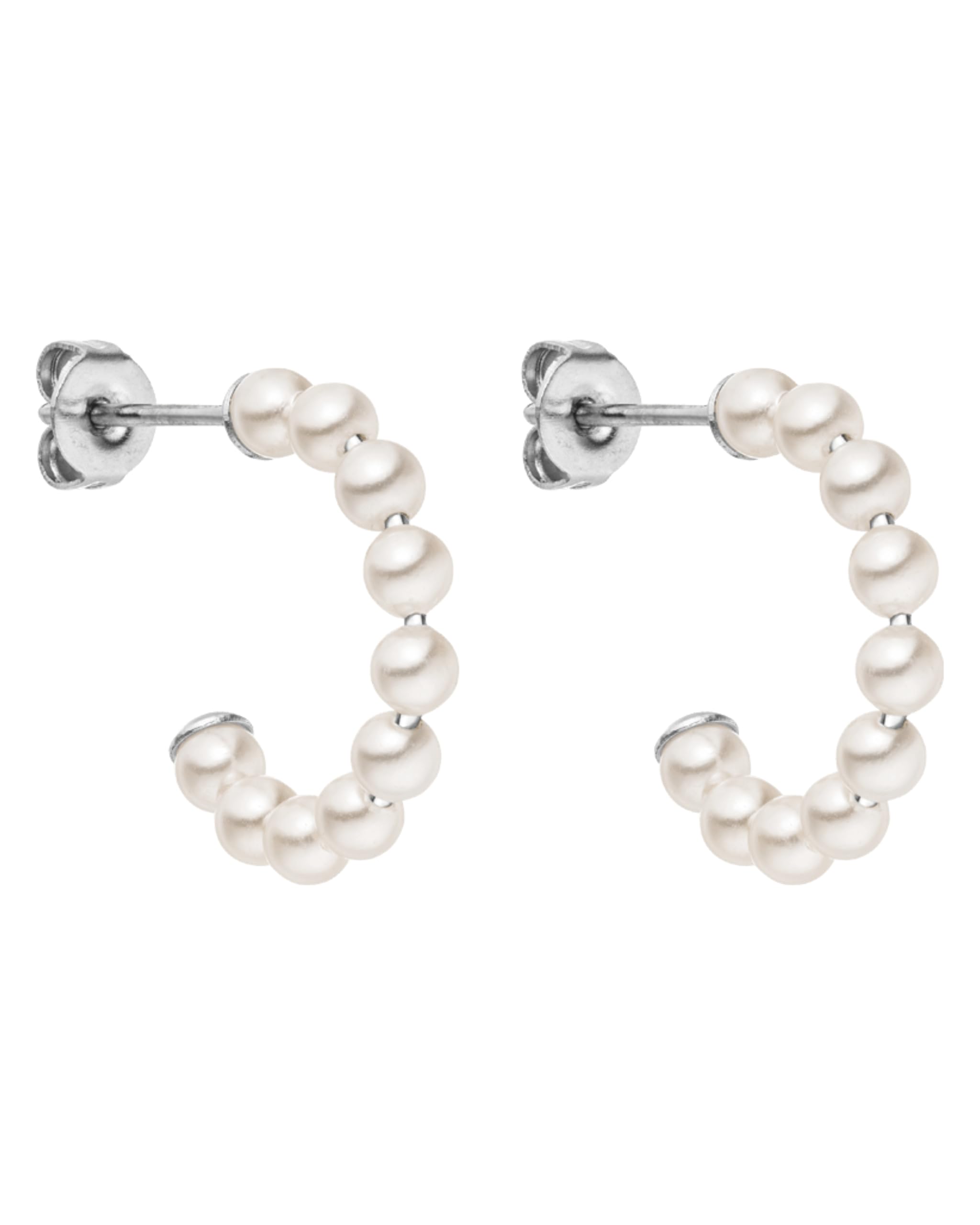 Purelei Pure Soul Ohrringe (Silber) – Damenohrringe aus langlebigem Edelstahl – Wasserfeste Ohrringe Damen – Modeschmuck für deinen individuellen Look – 10 mm Innendurchmesser
