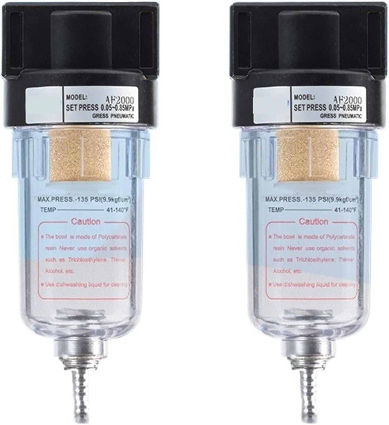 1Pcs air processor AF2000 oil-water separation air filter pneumatic air compressor vacuum filtration(AF2000(plastic core))