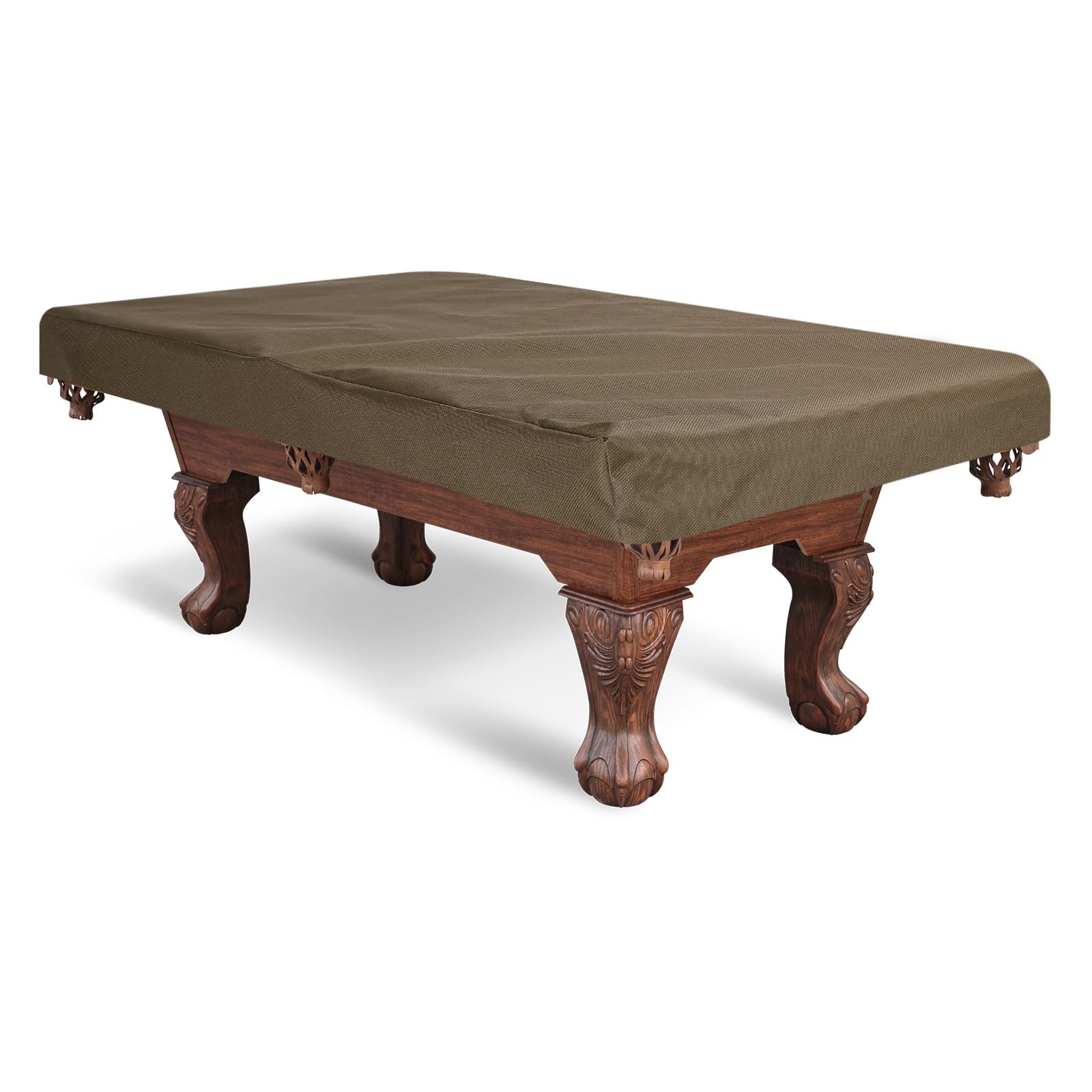 Housse de billard 6.5 pieds en tissu Oxford marron durable et imperméable