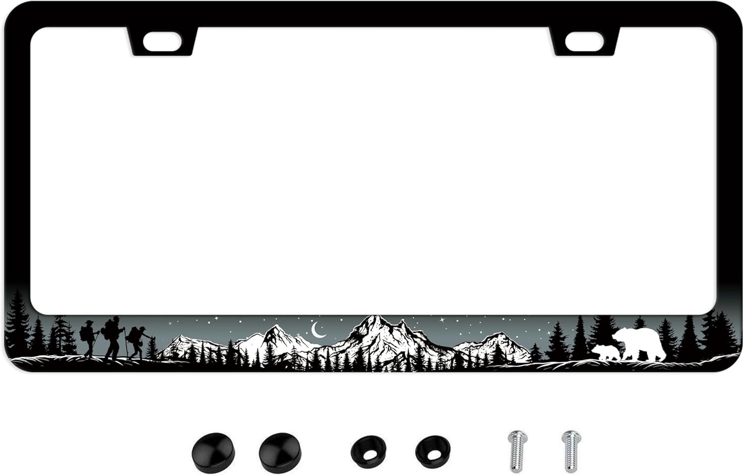 Cool Mountains License Plate Frame Adventure License