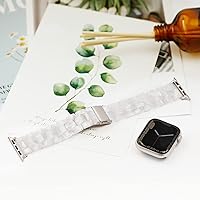 Vista 210 de Lightweight Resin Band For Apple Watch Series 11 10 SE 9 8 7 6 5 4 3 2 1 Ultra 3 2, Fashion Adjustable Replacement Strap for iWatch Bands 38mm 40mm