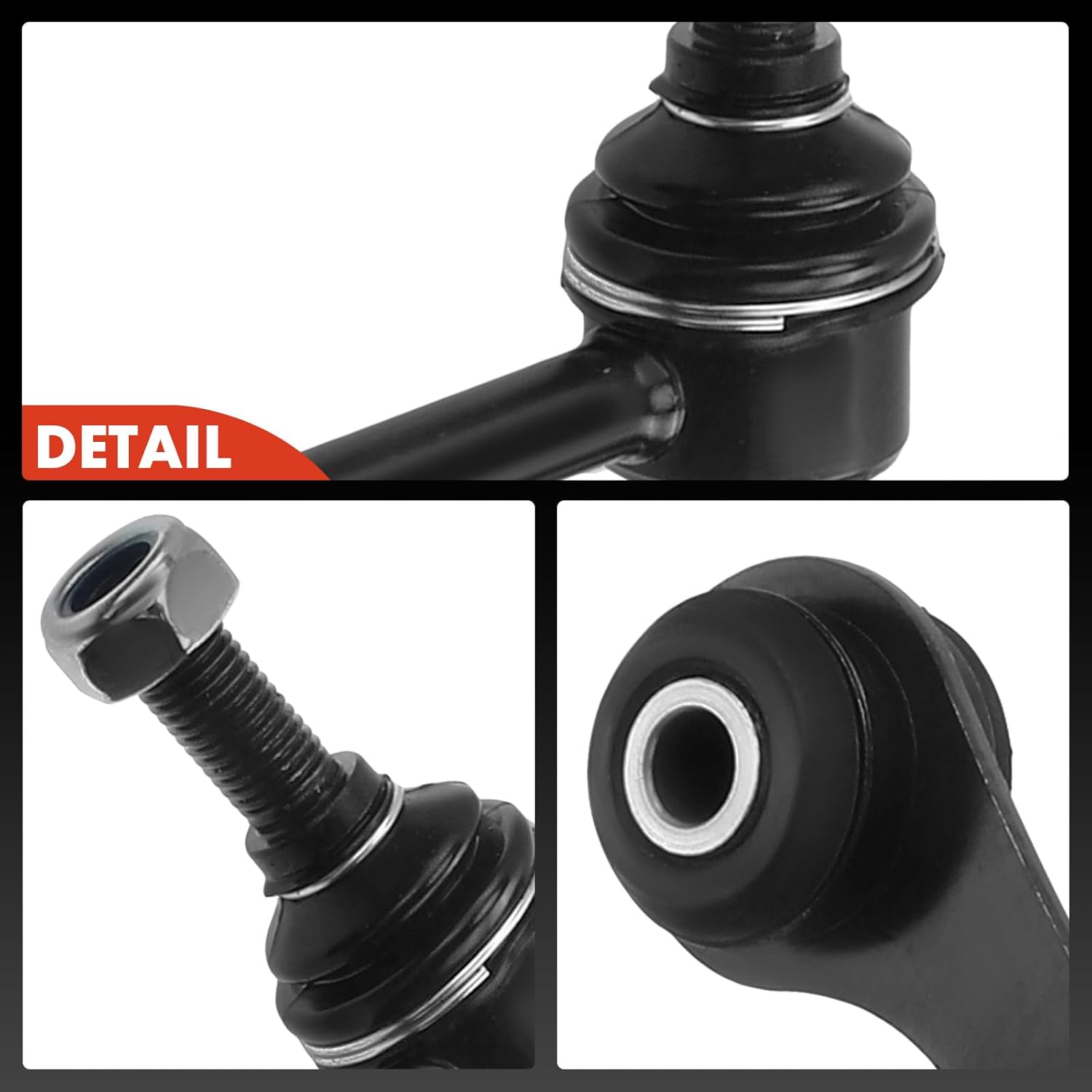 A-Premium Set of 4, Front & Rear Sway Bar Links Kit Stabilizer Bar Links Compatible with Chevrolet Malibu 2004-2009, Pontiac G6 2005-2009, Saturn Aura 2007-2009