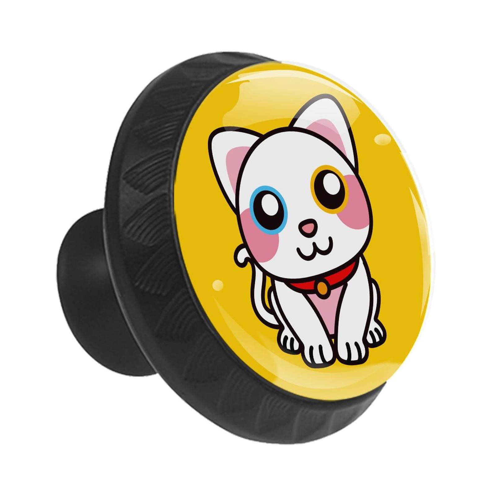 Boutons de commode pour remplacer des poignées usées avec un motif chat amusant