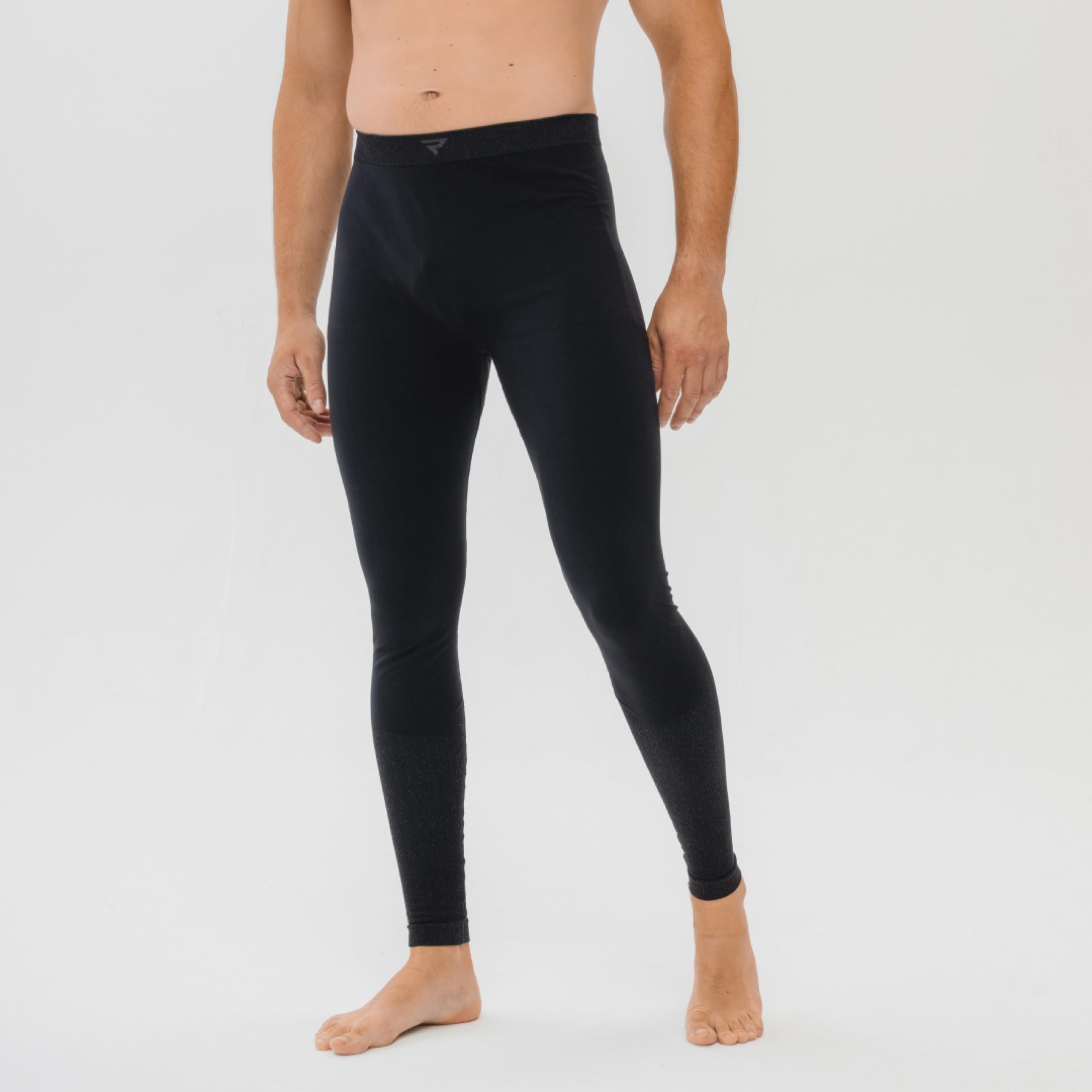 REBELHORN Freeze II Pantaloni Termici Uomo| Biancheria Termica Rinfrescante | Assorbe l'umidità | Traspirante | Zone di Compressione | Abbigliamento Moto Termico