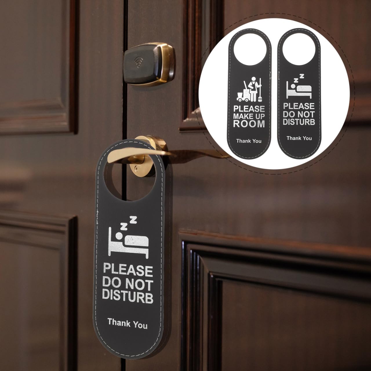 STOBOK Panneau Ne Pas Déranger Hôtel Double Face 9.45X3.15X1.18 Pouces Signe Porte Suspendu Pour Hôtel Bar Café Facile À Accrocher Ensemble De 20