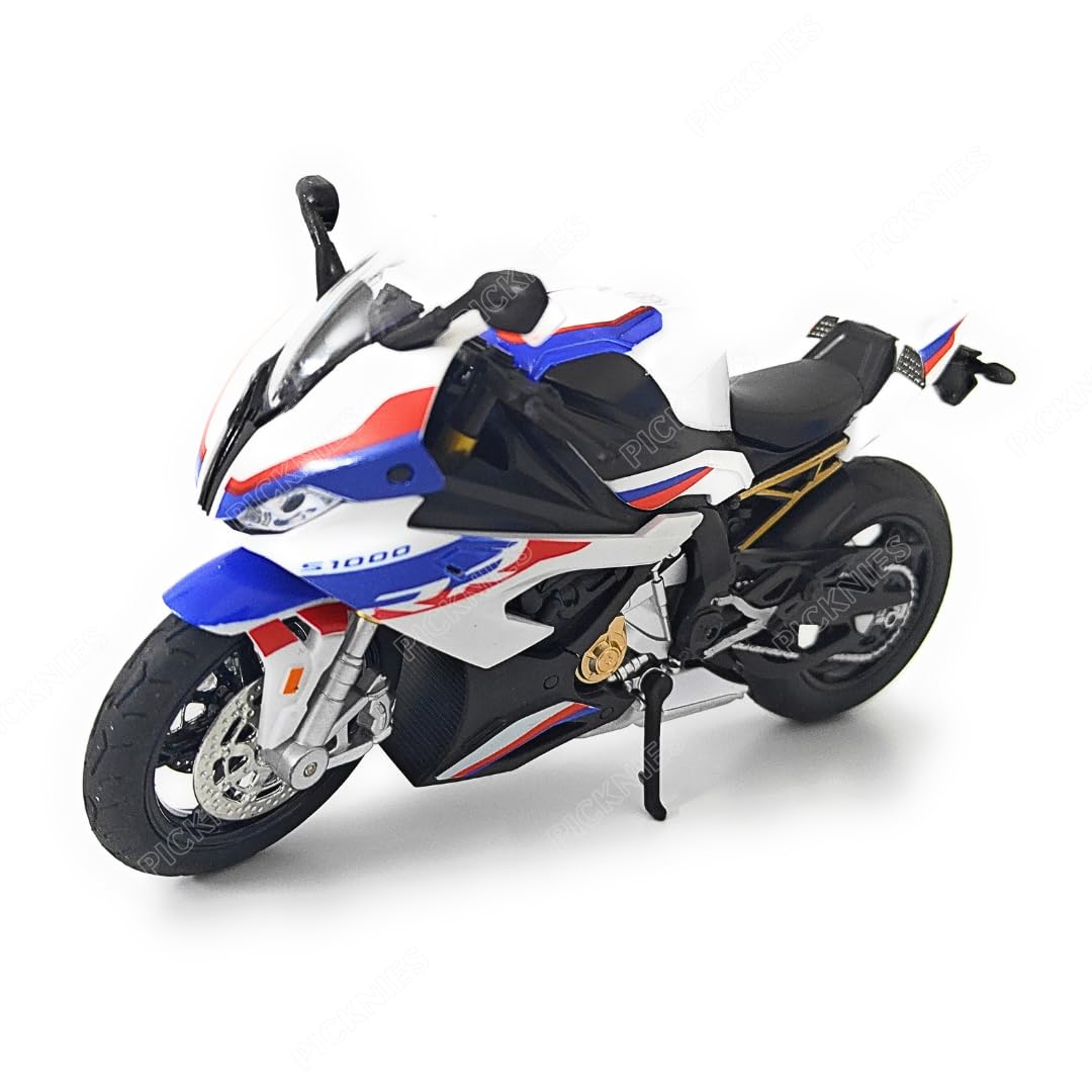 See full amazon price history chart for PICKNIES Die Cast Metal Motorcycle Toy with Light & Sound for Kids | Realistic Design | 1:12 Scale Model | Collectible | Bike Replica | Miniature (BMW S1000 RR - White) PICKNIES Die Cast Metal Motorcycle Toy with Light & Sound for Kids | Realistic Design | 1:12 Scale Model | Collectible | Bike Replica | Miniature (BMW S1000 RR - White) (B0DF42QJMV) Amazon Price History, Amazon Price Tracker
