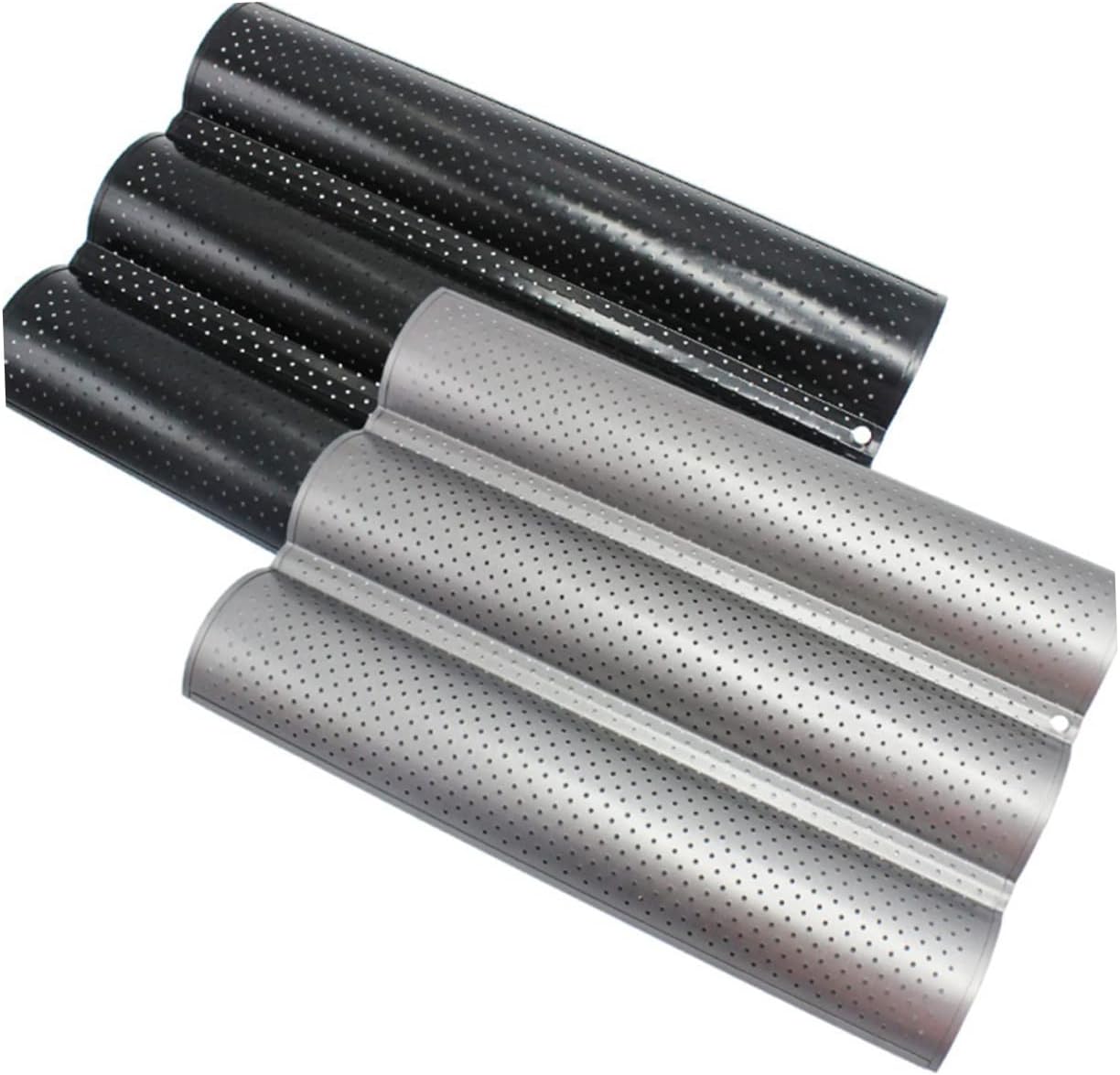 UPKOCH Wave Stick Baking Tray Silver Slot for French Bread Baking Easy to Clean and Use for Home and Bakery Kitchen Tool