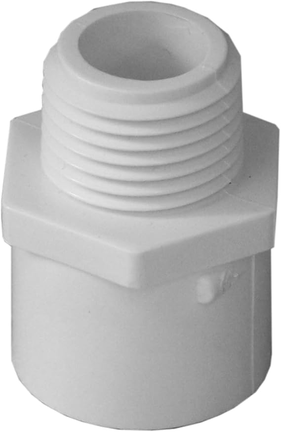 Genova Products 30405CP 1/2Inch Male Iron Pipe Thread PVC Pipe Adapter