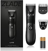 Zlade Ballistic LITE Manscaping Body Trimmer for Men Beard, Body, Pubic Hair AAA Battery Powered | 1 Trimmer + 1 Extra...