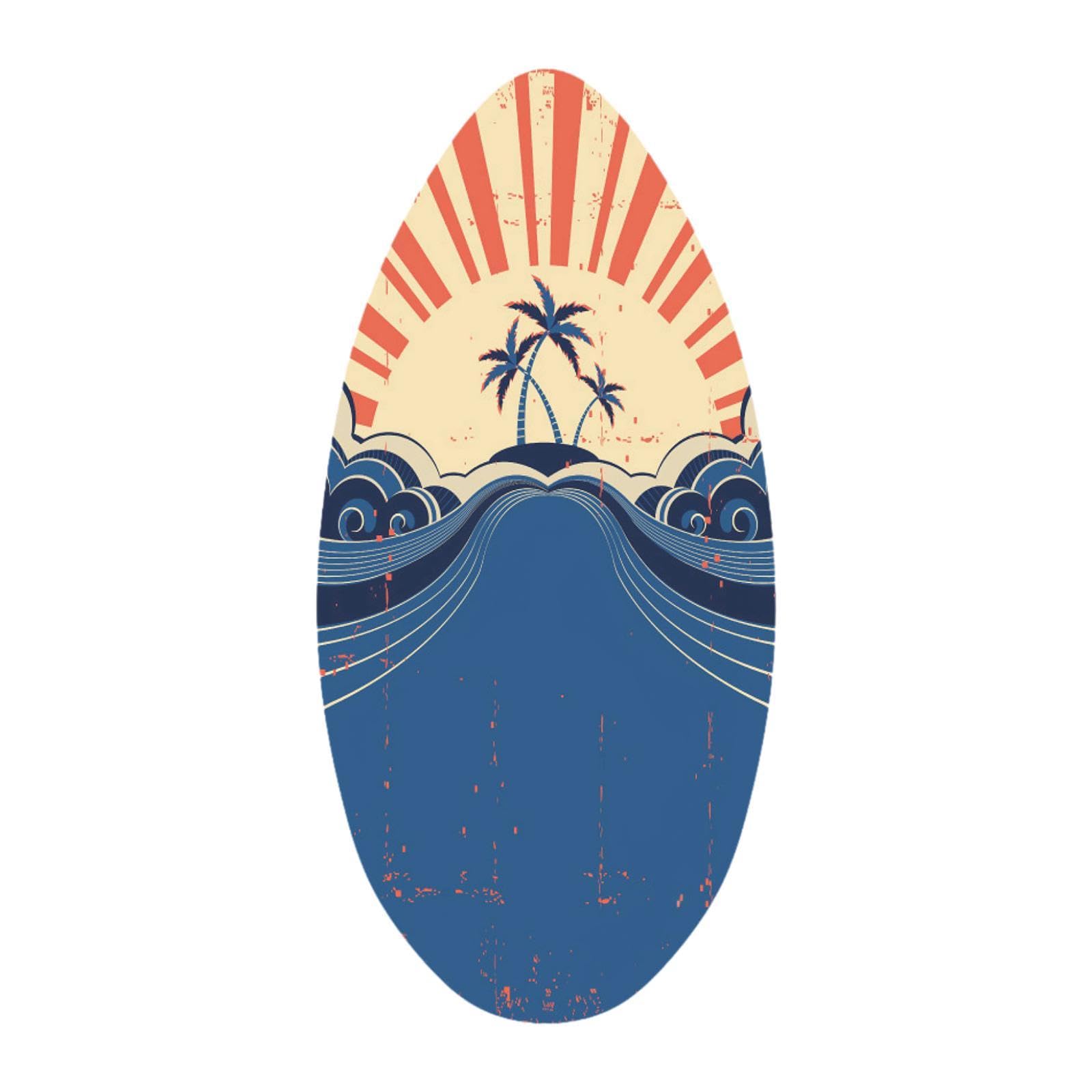 Tabla de Skimboard de 41 Pulgadas, Tabla de Skimboard, Tabla de Surf Acuática Premium para Principiantes Y Adultos, Style C