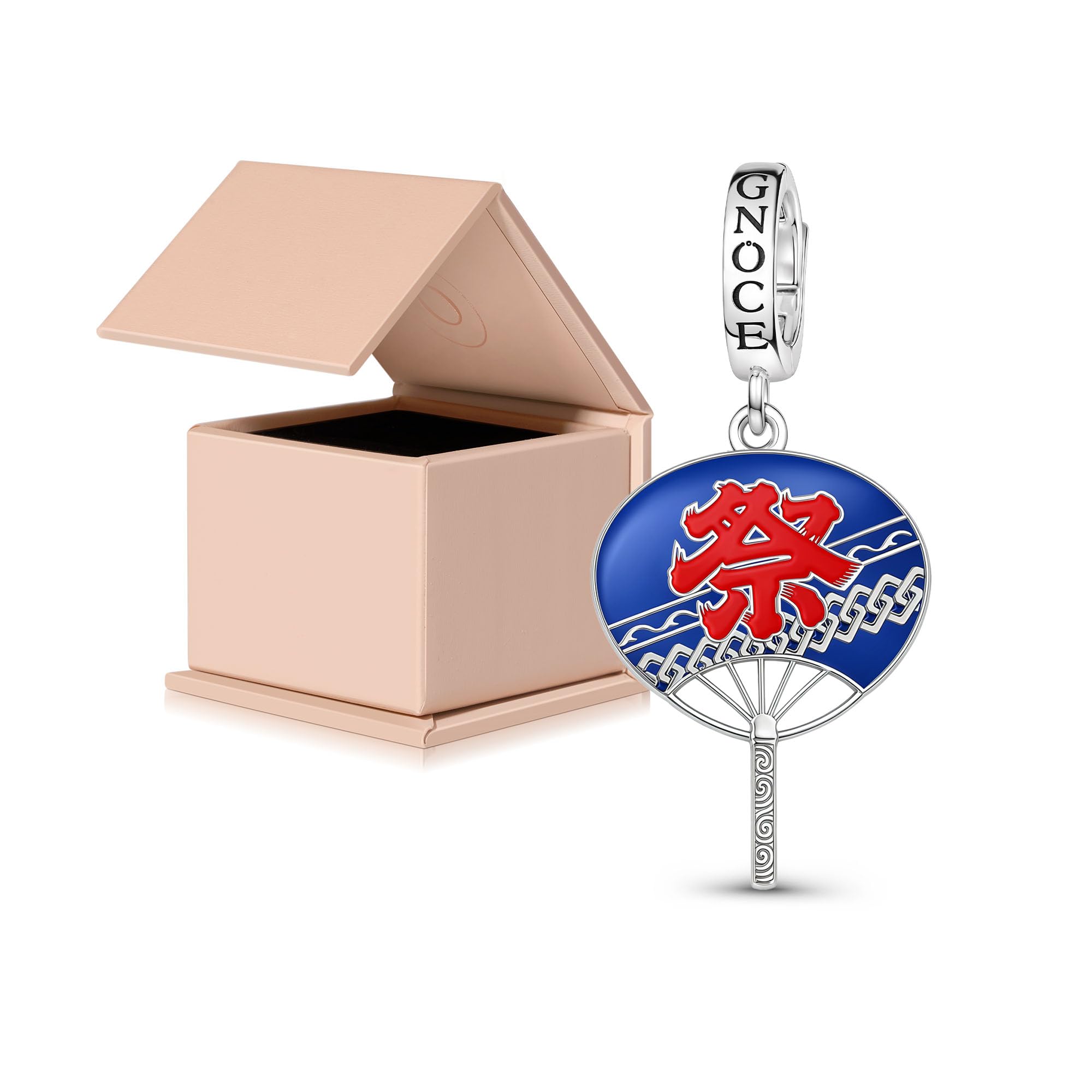 GNOCE Japanese Charm Bead Silver Blend Pendant Dangle Charms fit Bracelet Jewelry Gift for Women