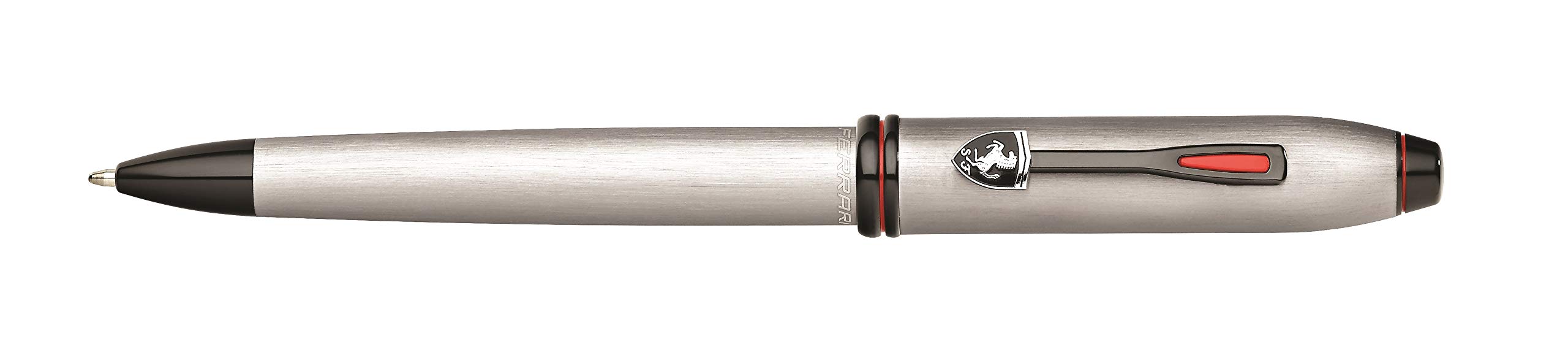 Stylo bille CROSS Townsend Ferrari en aluminium brossé gris de haute précision
