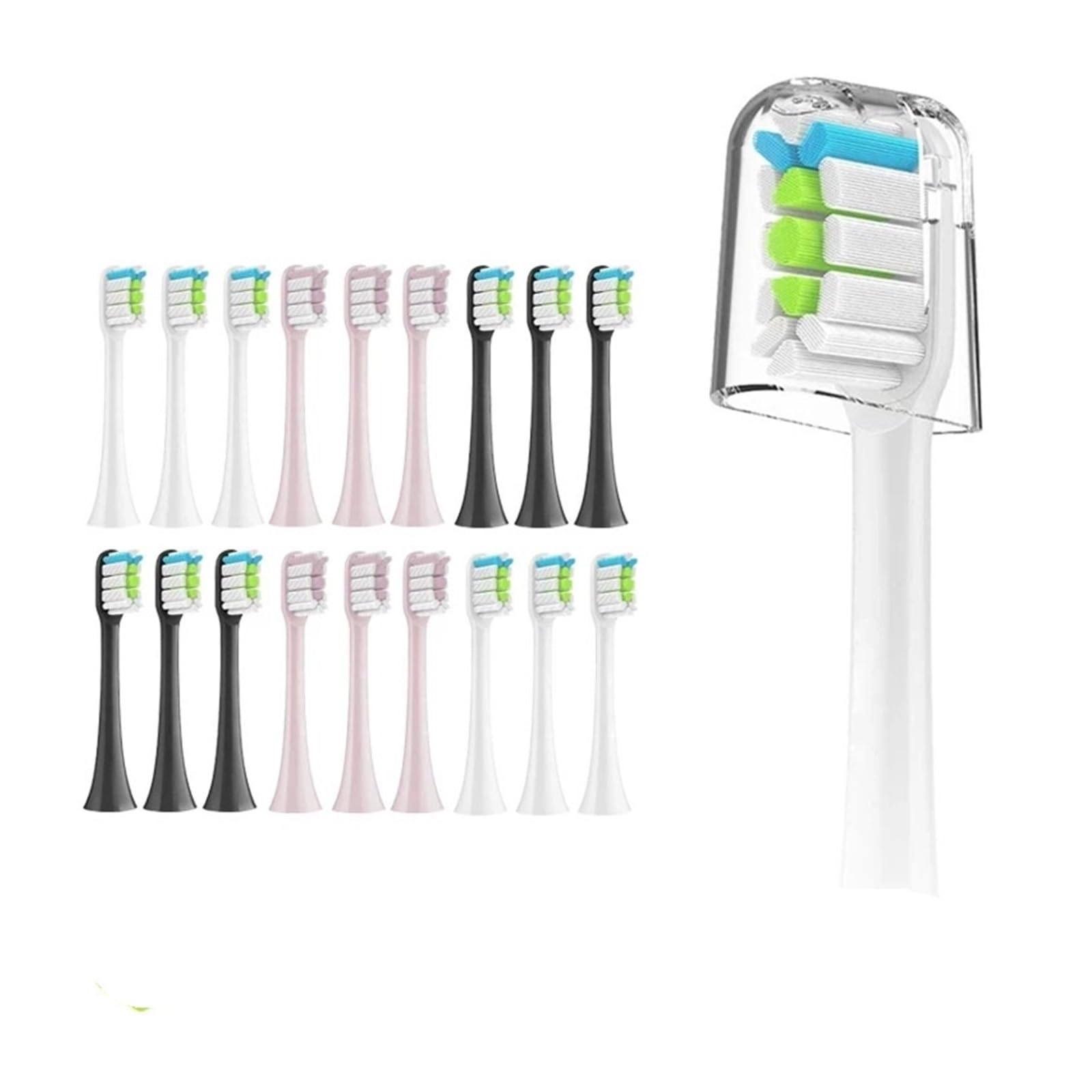 5-10 Stück versiegelt verpackte Ersatzköpfe for elektrische Zahnbürsten, kompatibel mit X3 X5 V1 X3U(10 white)