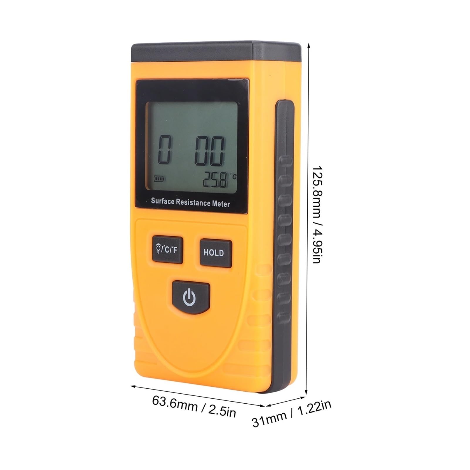 GM3110 Tester rezystancji Przenośny miernik rezystancji antystatycznej z wyświetlaczem LCD i cyfrowym wyświetlaczem