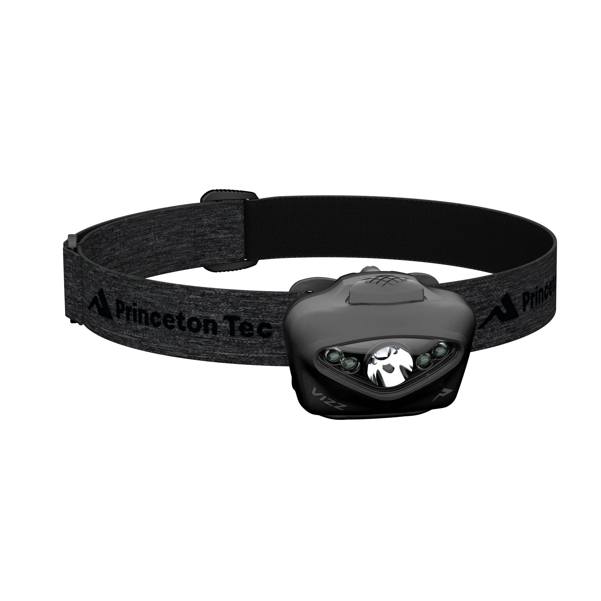 Princeton Tec Vizz Headlamp 550 Lumen Dimmable LED, IPX7 Water Resistance, Essential Outdoor Accessory for Hiking, Backpacking, Camping, Running, and Safety Preparedness, Black, New Version