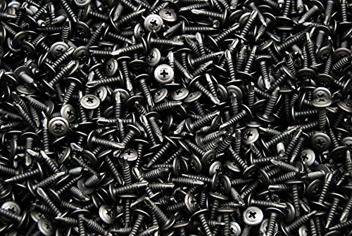 (10,000) Phillips Plain Black Mod Truss Head 8 x 3/4 Self-Drilling Tek Screws