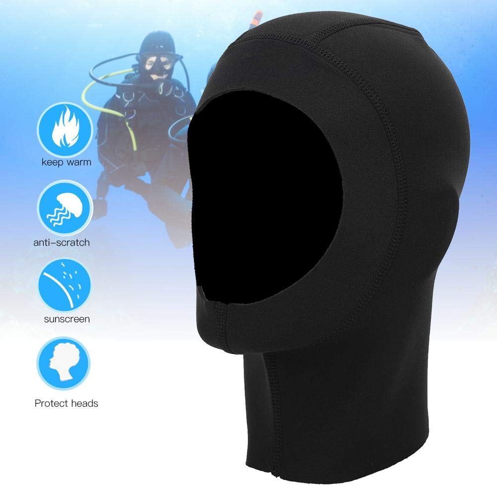 Capot de Plongée 1 mm Unisexe Capuche de Plongée Chapeau de Plongée Ecran Solaire Capuchon de Plongée
