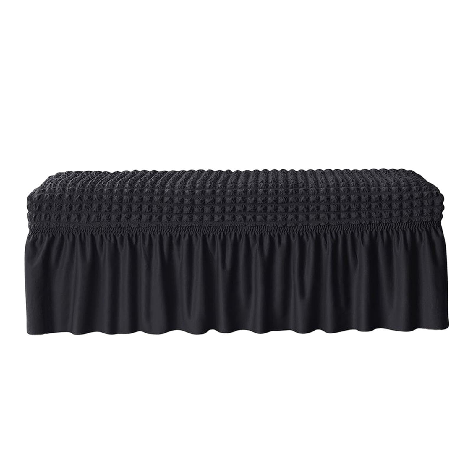 Lixsazse Washable Dining Bench Cover Slipcover Made Soft Polyester Comfortable Adds Sophistication While Protecting Benches Stretch Dining Bench Seat Cover