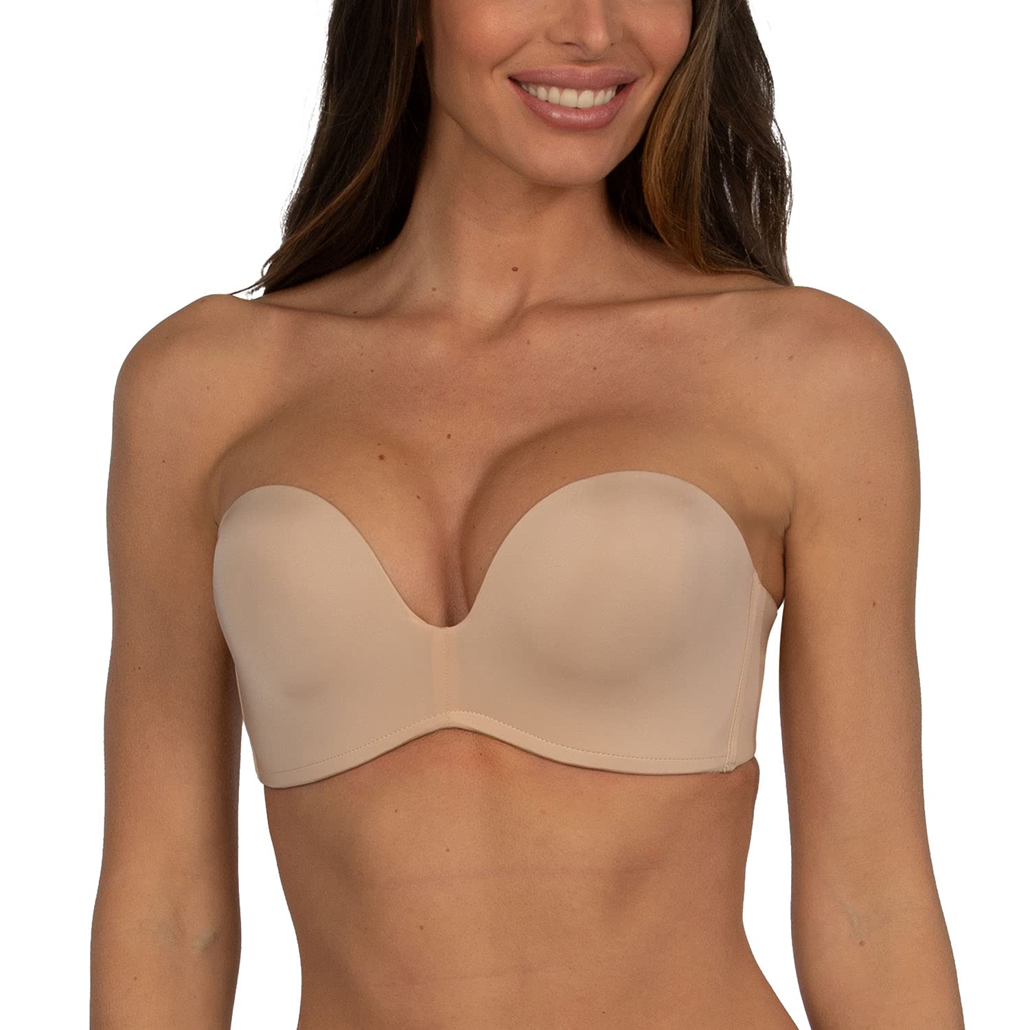 Wonderbra Perfect Strapless Biustonosz Codzienny, Beżowy, 80C