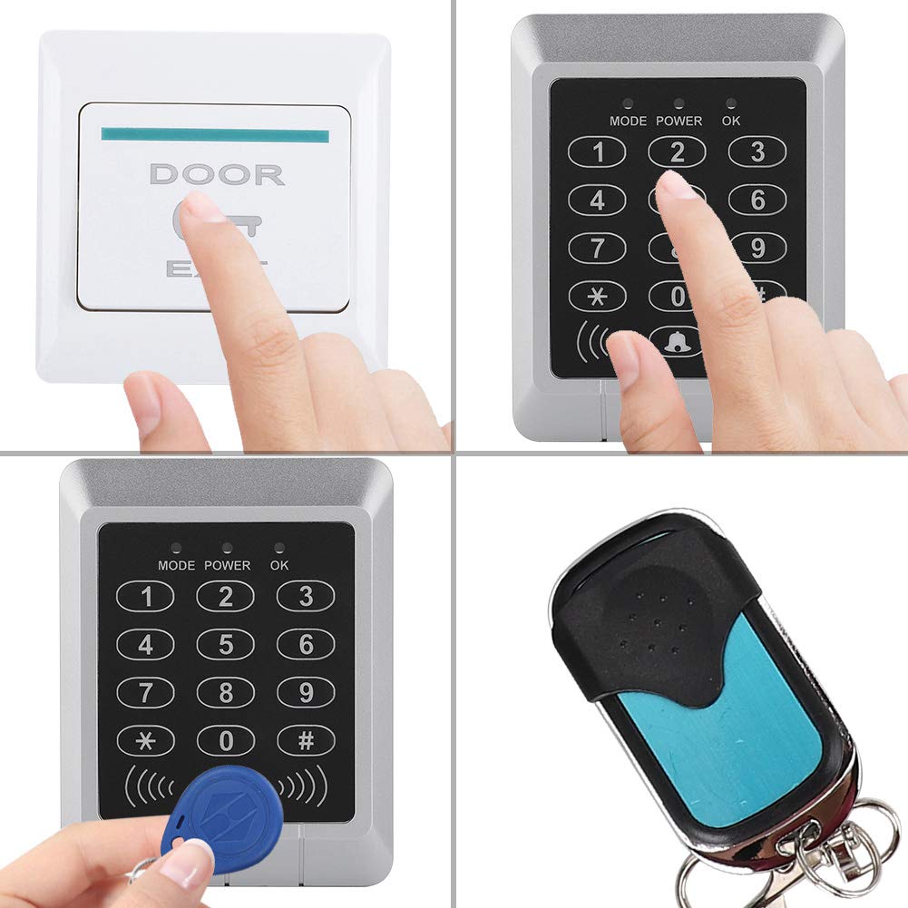 Système de contrôle d'accès, Clavier d'accès Serrure de Porte électromagnétique Mot de Passe Carte d'accès Serrure de Porte sans clé Clavier d'accès étanche Kit de système de sécurité à Domicile